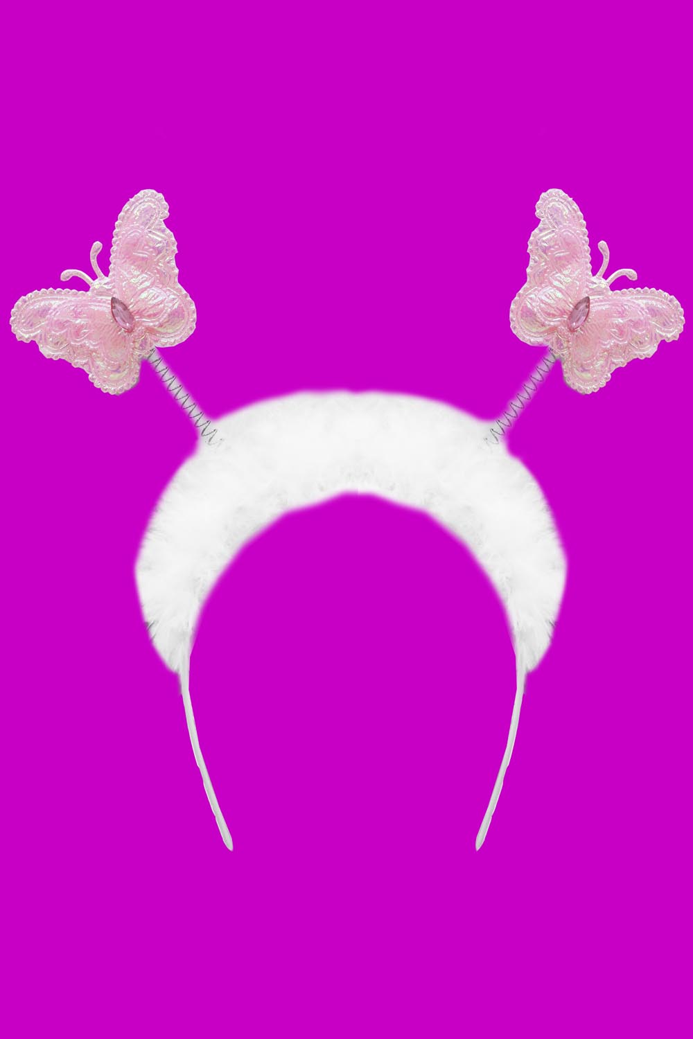 CERCHIETTO FRONTINO FARFALLA BIANCO